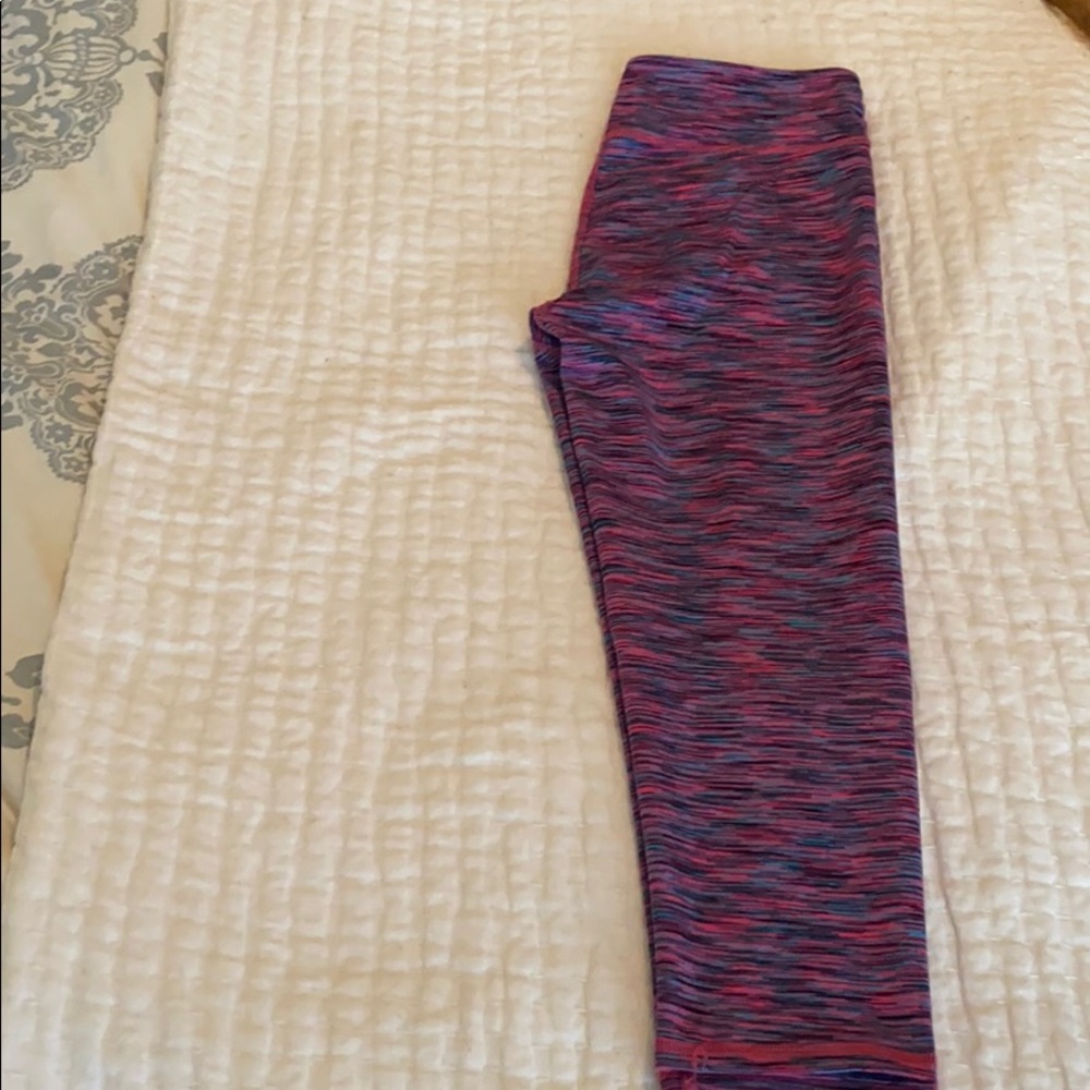 Purple fabletics cropped legging